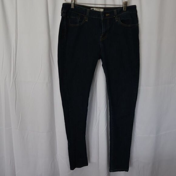 Levi's 535 Five Pocket Jean, Size 13M, Dark Wash, Short Rise, Skinny Leg - Picture 2 of 11